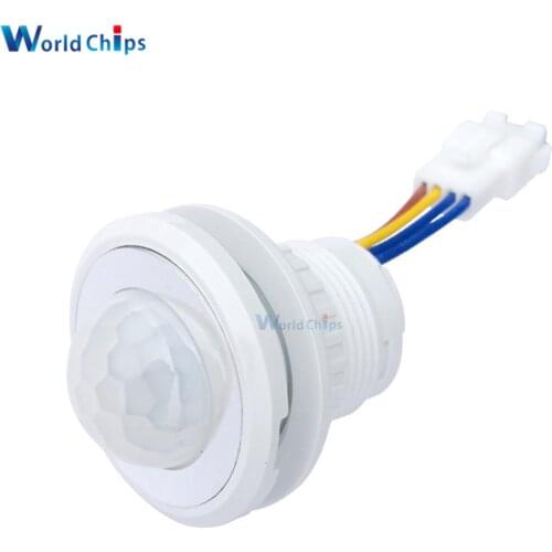 AC 85-265V LED PIR Infrared Motion Sensor Switch Light Time Delay Adjustable Human Detector For Corridor/Bathroom