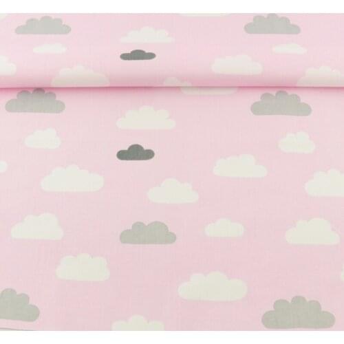 Pink 100% Cotton Fabric Sewing Clous Designs Tecido Scrapbooking Bedding Twill Cloth Quilting Patchwork Home Texitle Description