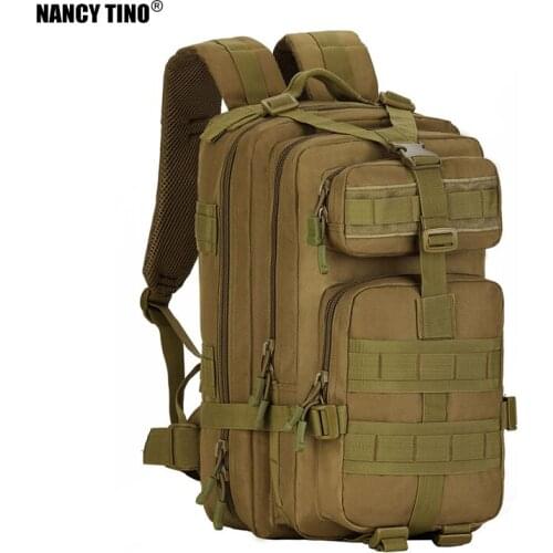 NANCY TINO 40L Military MOLLE Backpack Shoulder Charge Bag Waterproof Travel Rucksack Adjustment High Quality Camo Bag