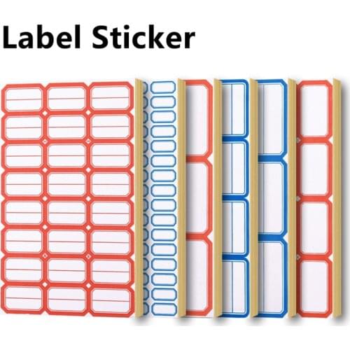 Self-adhesive Label Write Paper Name Sticker Price Tag Number Classification Kitchen Organizing Blank Label Classified Stickers