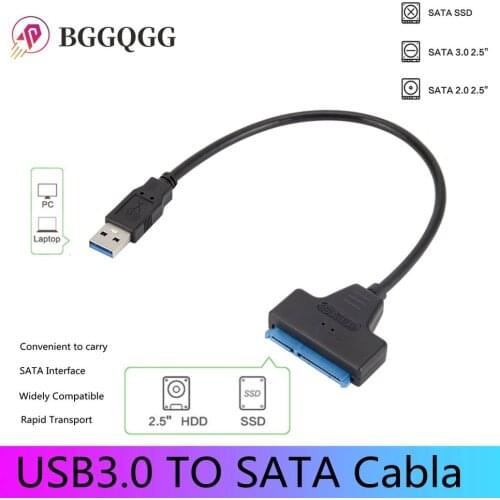 Usb Sata Cable Sata 3 To Usb 3.0 Adapter Computer Cables Connectors Usb Sata Adapter Cable Support 2.5 Inches Ssd Hdd Hard Drive