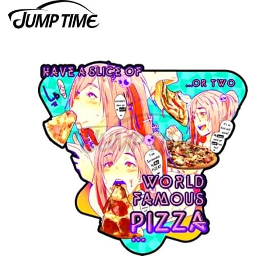 Jump Time 13 x 11.2cm For Pizza Time Car Stickers Waterproof Motorcycle Decal Windows Personality Cartoon Decoration