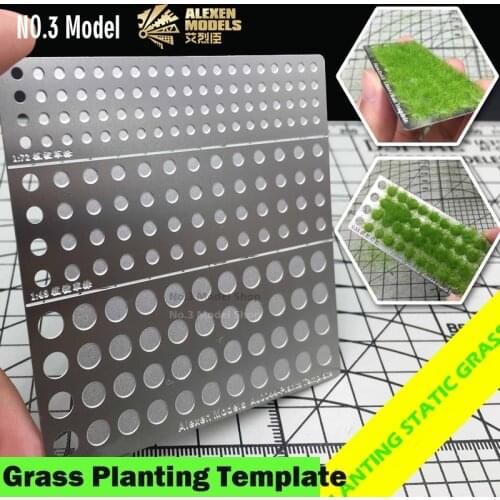 1/72 1/48 1/35 Model Scene Static Grass Planting Template Sand Table DIY Accessories Military Scenario Hobby Tool Accessory