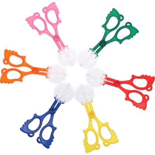 1pc Plastic Bug Insect Catcher Scissors Tongs Tweezers For Kids Children Handy Tool DIY Craft Toys