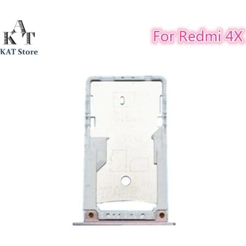 1 Piece SIM Card Tray Micro SD Card Slot Holder Adapter for Xiaomi Redmi 4X With Eject Pin Needle Tool Replacement Parts