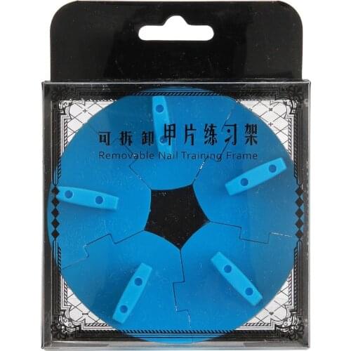 1pcs Nail Training Frame Plastic False Nail Tips Display Practice Stand Holder Nail Art Practice Tool