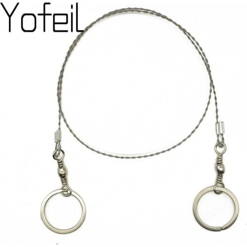 1pcs High Quality Stainless wire saw emergency travel kit camp hike scroll outdoor survive silver tool hunt flint cut equipment