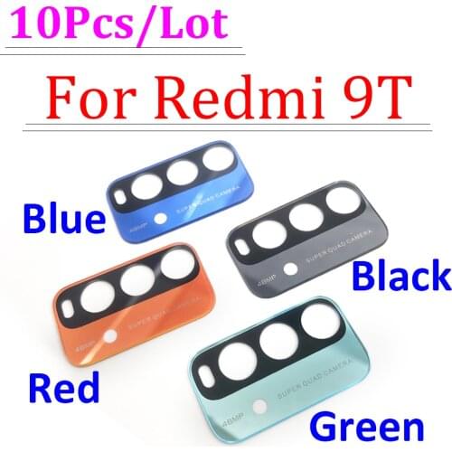 10Pcs/Lot，New Camera Glass For Xiaomi Redmi 9T Rear Back Camera glass Lens With Ahesive Sticker