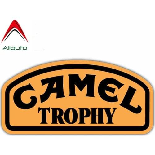 13cm x 7cm Car Sticker Camel Trophy Decal Vinyl Car Bumper Window Decor Reflective Sticker Waterproof Car Warp