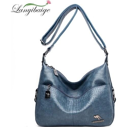 2020 Autumn And Winter New PU Soft Leather Handbag Designer Large Capacity Handbag Ladies Luxury Shopping Bag Women Big Handbags