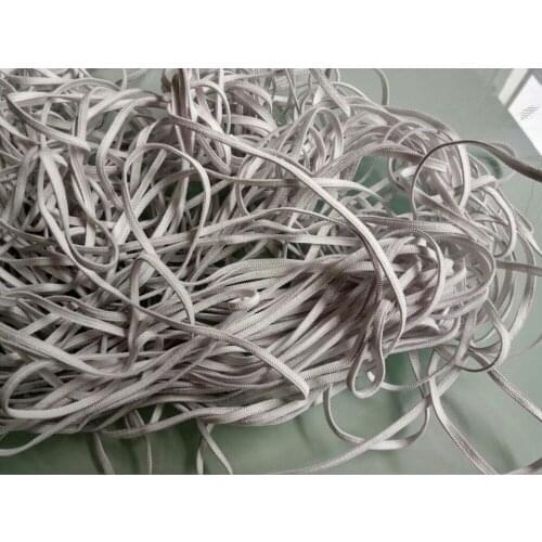 3-4mm The thicken White Knitting Elastic Tape, Elastic Webbing cord 100 meters/Roll for wholesale and retail Free shipping