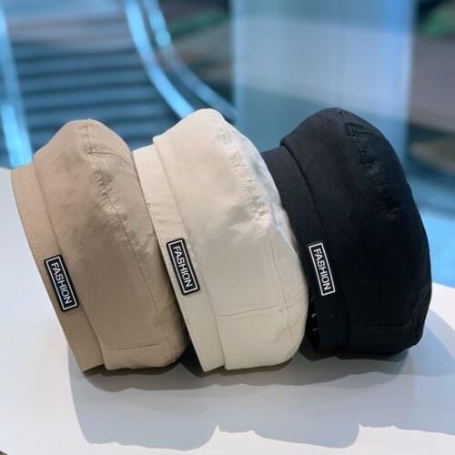 Alphabetic Beret Hat Lady Summer Thin Style Breathable Joker Fashion Painter Bud Hat Women Hats