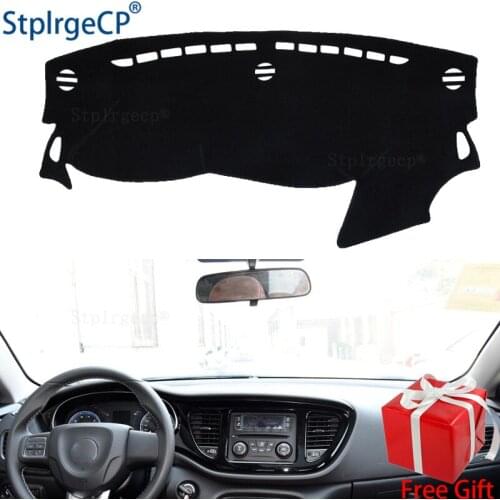 For Dodge Dart Fiat Viaggio 2013 2014 2015 2016 PF dashboard mat Protective pad Shade Cushion Pad interior sticker accessories