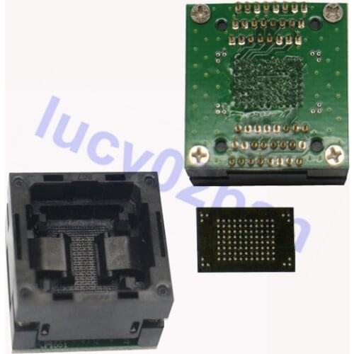 BGA100-DIP48 IC Chip test socket,BGA100 to DIP48 Programmer socket,1.0mm Spacing,IC Size 12x18mm