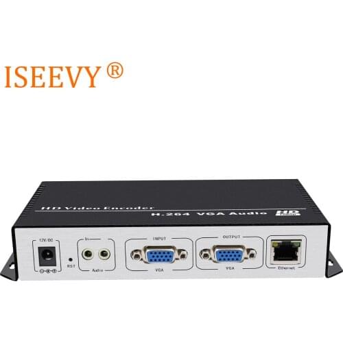 ISEEVY H.264 VGA Video Encoder IPTV Encoder for IPTV Live stream support RTMP RTMPS RTSP UDP HTTP and Facebook Youtube Wowza
