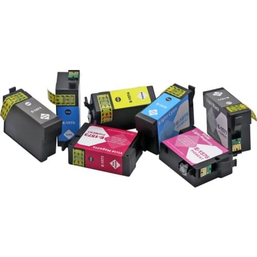 9 Colors Compatible Ink CartridgeT1571 - T1579 with Chip for EPSON STYLUS PHOTO R3000 InkJet Printer