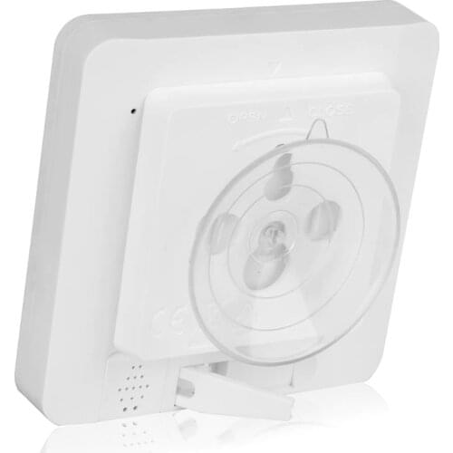 LCD Bathroom Wall Clock Temperature Humidity Countdown Waterproof Shower Timer 77UD