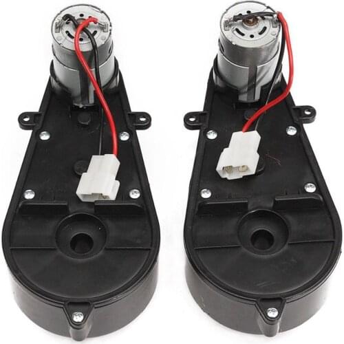 New 2 Pcs 550 Universal Children Electric Car Gearbox With Motor, 12Vdc Motor With Gear Box, Kids Ride On Car Baby Car Parts