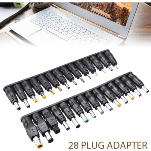 Onsale 28 in 1 Universal Laptop AC DC Jack Power Supply Adapter Connector Plug Top Quality Mayitr