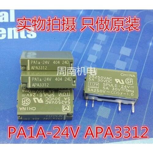 5Pcs/Lot Relay Pa1A-24V Apa3312 Dip4 4A New And Original