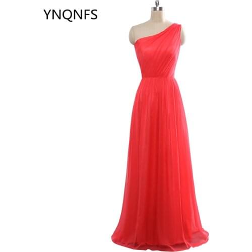 2018 A Line Long Evening Dresses Chiffon Pleat Sleeveless Free Shipping Floor Length