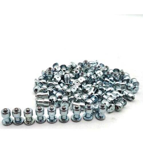 100pcs Car Tires Studs Screw Snow Spikes Tyre Sled Snow Ice Chains Metal 8mmx12mm