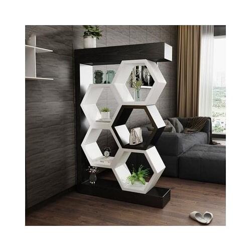 Living room entrance porch cabinet household shoe cabinet integrated modern simple light luxury wind double-sided shelf wine