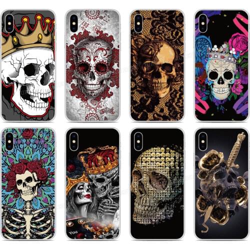 Custom Photo Silicone Soft Cover Skull Bone For Vodafone Smart N11 V11 N10 V10 X9 E9 C9 N9 Lite V8 N8 E8 Prime 6 7 Phone Case