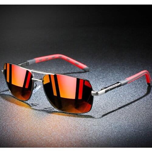 HGE-H 2021 Brand Men Aluminum Sunglasses Polarized UV400 Mirror Male Sun Glasses Women For Men 100% UV Travel Goggles KD72