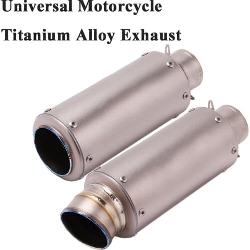 Universal Titanium Alloy Motorcycle GP Project Exhaust Pipe Escape Modified Muffler For GSXR600 CBR1000RR S1000RR R6 R1 CBR650