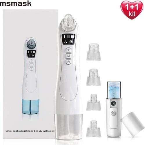 Water Cycle Electric Small Bubble Blackhead Remover USB Rechargeable Pore Acne Pimple Removal Vacuum Suction Facial Cleaner Tool