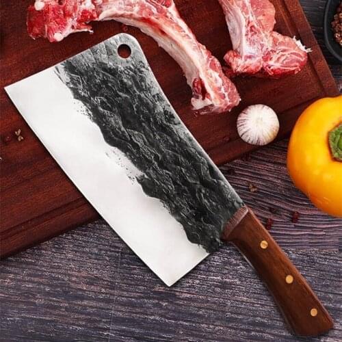 Thickened Heavy Kitchen Knives Handmade Forged Chef Knife For Chopping Big Bones Pork Rib Stainless Steel Cleavers For Kitchen