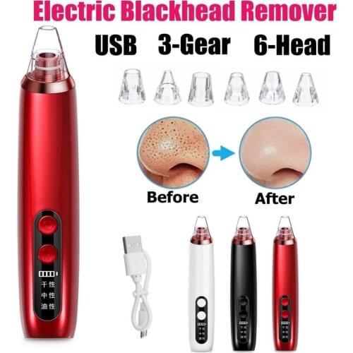 Blackhead Remover Face Pore Vacuum Skin Acne Pore Cleaner Pimple Removal Blackhead Beauty Care Skin Care Suction Facial Tools