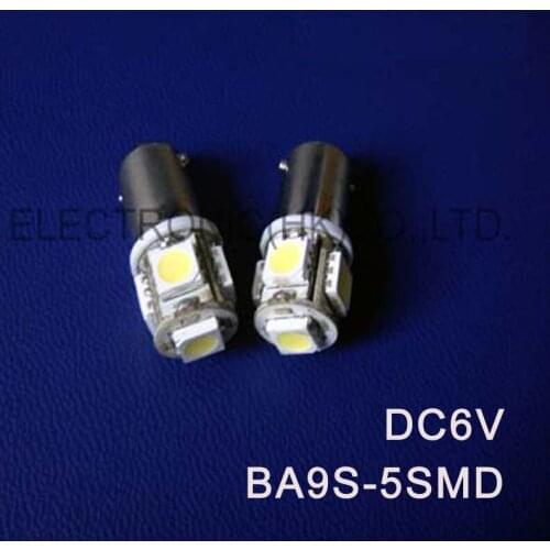 High quality DC6.3V BA9S Led,BAX9s T4w T11 1815 1895 Led Warning Signal 6V,BA9s pinballs Bulb Light 6.3v free shipping 500pc/lot