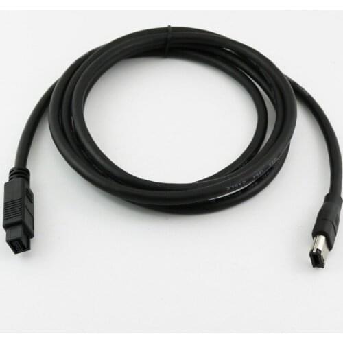 10pcs FireWire 800 IEEE1394 9 Pin Male to 400 IEEE1394b 6Pin Male DV Adapter Cable 6Ft