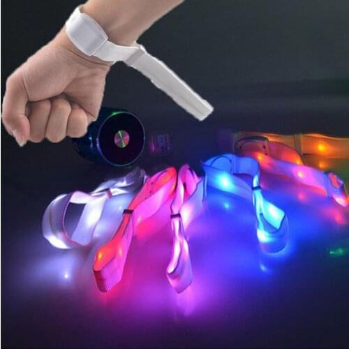100PCS Sound Activated LED Glow Bracelet Light Up Glowing Wristband for Concerts Party Bars Culb Night Event Decoration ZA3383