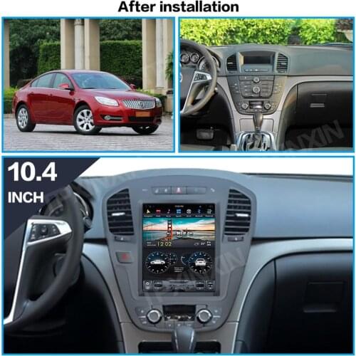 128G Android 9 For Buick Regal 2008-2013 Tesla Style Car Player GPS Navigation Stereo Headunit Multimedia Player Auto Radio DSP