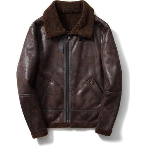 2021 clothing fashion clothing short jacket warm mens leather jacket plus size