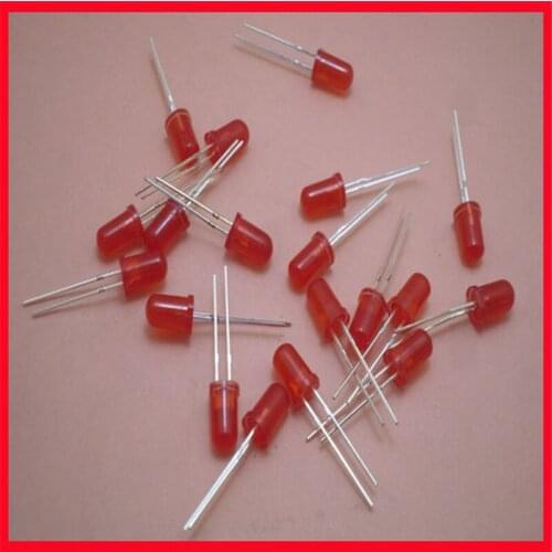 5mm LED red light-emitting secondary 5MM red light long feet red red