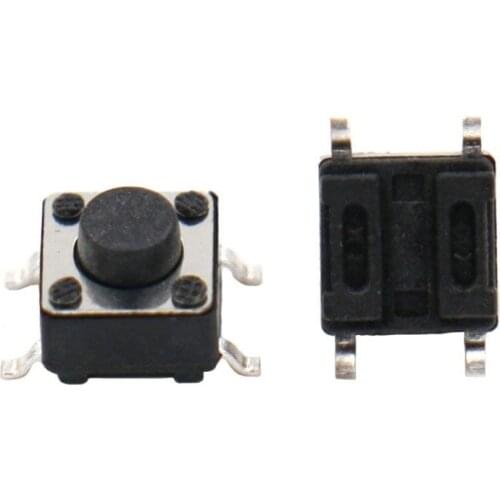 50pcs 665 Push Button Switch Momentary Tact Tactile Micro Switch SMD SMT PCB 4 Pin 6x6x5mm 6*6*5