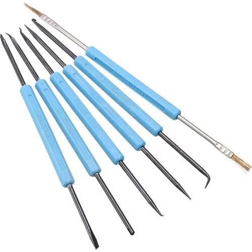 6Pcs/Set Desoldering Aid Tool Welding Auxiliary Solder Assist For PCB Welding Soldering Repair Assembly Work Hand Tools
