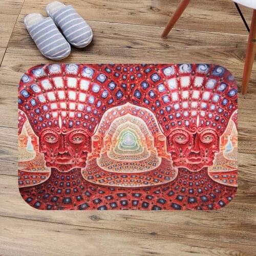 Alex Grey Work Anti Slip Bathroom Mat Coral Fleece Bath Floor Carpet Washable Toilet Rugs Custom Doormat Diy Door Mats