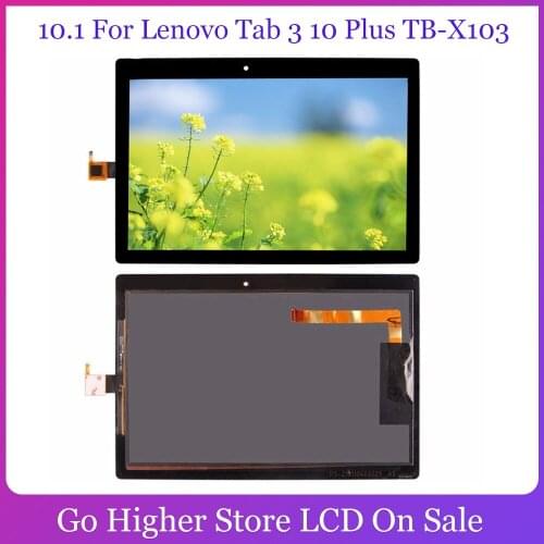 @New 10.1 For Lenovo Tab 3 10 Plus TB-X103F TB-X103 LCD Touch Screen Panel LCD Digitizer Assembly X103