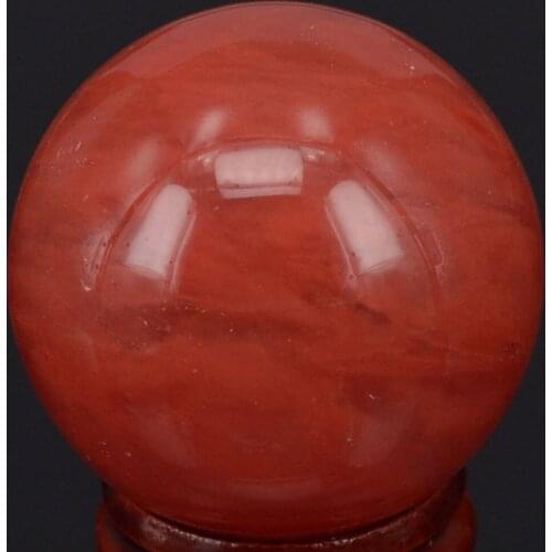 Free Shipping 40MM Nice Cherry Quartz Sphere Crystal Ball Chakra Healing Reiki Stone Carving Crafts W/Stand