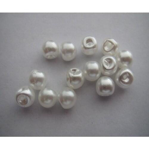 Free shipping 8mm paint pearl color Pearl decorative beads button ABS plastic material Sweater fashion pearl button 100pcs