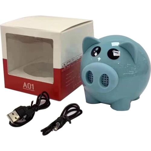 A01 Little Pig Bluetooth Speaker Mini Wireless Portable Speaker Cartoon Gift Audio 32GB bluetooth speaker