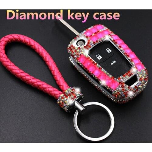 For Chevrolet Cruze Malibu Buick Regal lacross Excelle GT/Excelle XT GL8 Encore keychian Key Shell Diamond Car Key Case Cover
