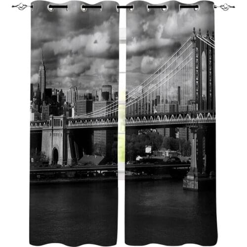 Black And White America Window Curtains Living Room Kitchen Curtains Modern Home Decor Bedroom Treatment Drapes