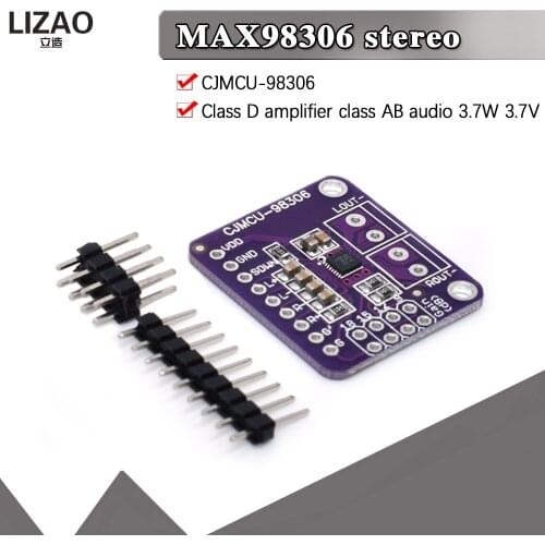 CJMCU-98306 MAX98306 Stereo Class D Amplifier Class AB Audio 3.7W