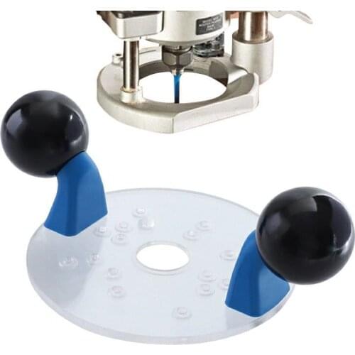 Woodworking Milling Engraving Slotting Trimmer Wood Double Handles Palm Slotting Trimming Hand Carving Machine Wood Router